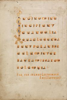 Decorated Incipit Page; Gospel Lectionary, late 10th century. Creator: Unknown