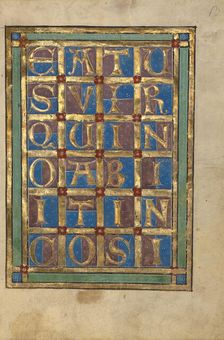 Decorated Incipit Page; Psalter, about 1240-1250. Creator: Unknown