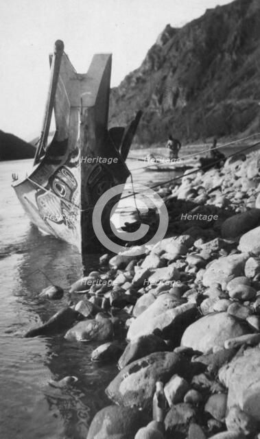 Decorated Indian boat, between c1900 and 1923. Creator: Unknown.