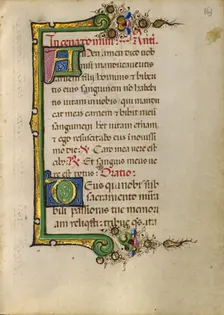 Decorated Initial A; Decorated Initial D; Gualenghi-d'Este Hours, about 1469. Creator: Unknown