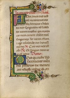 Decorated Initial A; Decorated Initial D; Gualenghi-d'Este Hours, about 1469. Creator: Unknown