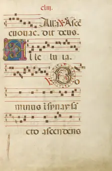 Decorated Initial A: Decorated Initial D; Gradual, about 1460-1480. Creator: Unknown