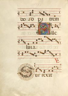 Decorated Initial A; Decorated Initial S; Gradual, about 1460-1480. Creator: Unknown