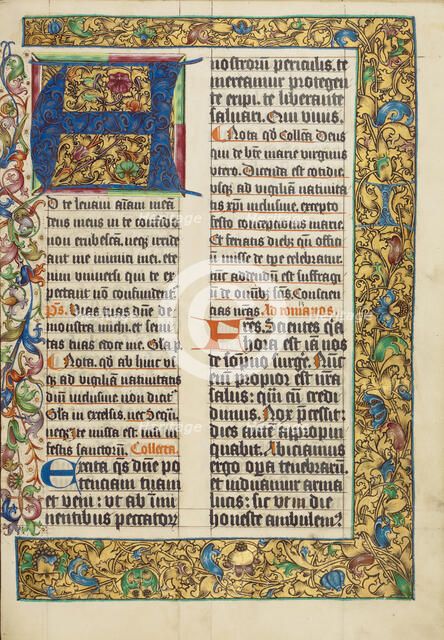 Decorated Initial A; Missal, about 1500-1505. Creator: Unknown.