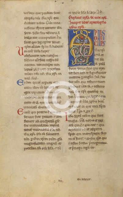 Decorated Initial A; New Testament, late 12th century. Creator: Unknown.