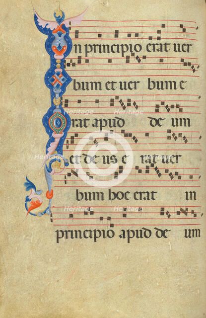 Decorated Initial; Antiphonal, late 13th century. Creator: Unknown.