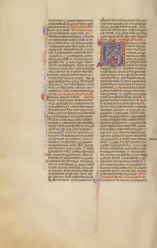Decorated Initial B, about 1280-1290. Creator: Unknown