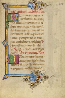 Decorated Initial B: Decorated Initial I; Gualenghi-d'Este Hours, about 1469. Creator: Unknown