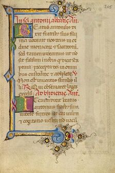 Decorated Initial B: Decorated Initial I; Gualenghi-d'Este Hours, about 1469. Creator: Unknown