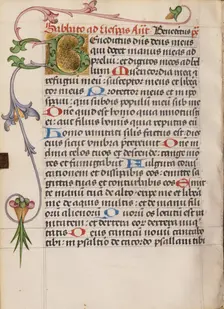 Decorated Initial B; Diurnal, about 1485. Creator: Unknown