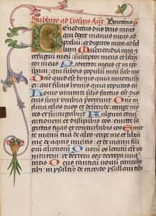 Decorated Initial B; Diurnal, about 1485. Creator: Unknown