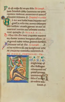 Decorated Initial B; Stammheim Missal, probably 1170s. Creator: Unknown