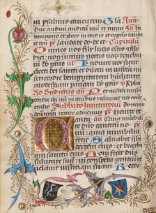 Decorated Initial C; Diurnal, about 1485. Creator: Unknown