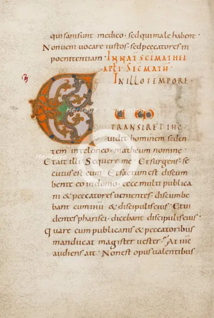 Decorated Initial C; Gospel Lectionary, late 10th century. Creator: Unknown.