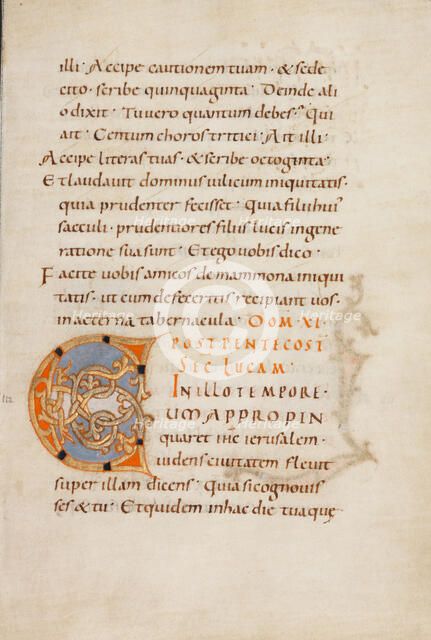 Decorated Initial C; Gospel Lectionary, late 10th century. Creator: Unknown.