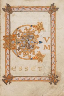 Decorated Initial C; Gospel Lectionary, late 10th century. Creators: Unknown, Virgin Mary