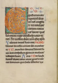 Decorated Initial C; Missal, about 1180. Creator: Unknown