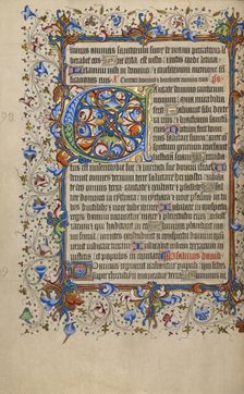 Decorated Initial C; Psalter, 1420-1430. Creator: Unknown