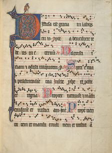 Decorated Initial D; Antiphonal, about 1260-1270. Creator: Unknown