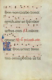 Decorated Initial D; Antiphonal, late 13th century. Creator: Unknown