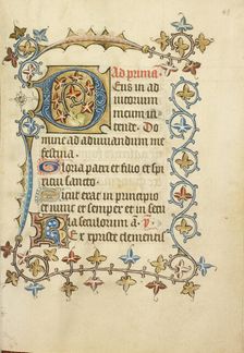 Decorated Initial D; Book of Hours, about 1405-1410. Creator: Unknown