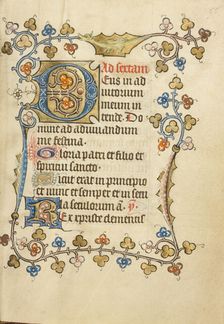 Decorated Initial D; Book of Hours, about 1405-1410. Creator: Unknown