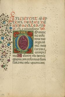 Decorated Initial D; Book of Hours, about 1460. Creator: Unknown