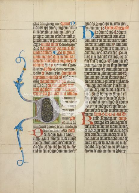Decorated Initial D; Collegium Ducale, about 1420-1430. Creator: Master Michael.