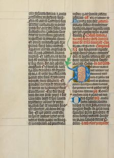 Decorated Initial D; Collegium Ducale, about 1420-1430. Creator: Master Michael