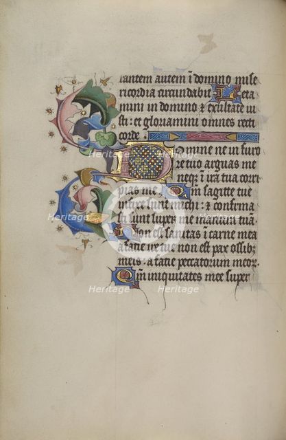 Decorated Initial D; Collegium Ducale, about 1420-1430. Creator: Master Michael.