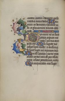 Decorated Initial D; Collegium Ducale, about 1420-1430. Creator: Master Michael
