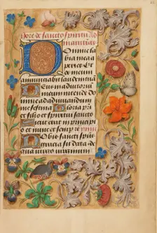 Decorated Initial D; Crohin-La Fontaine Hours, about 1480-1485 ?. Creator: Unknown