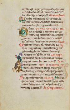 Decorated Initial D; Decorated Initial I; Stammheim Missal, probably 1170s. Creator: Unknown