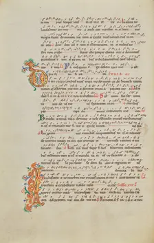 Decorated Initial D; Decorated Initial I; Stammheim Missal, probably 1170s. Creator: Unknown