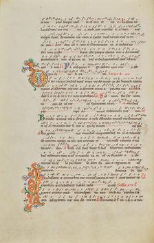 Decorated Initial D; Decorated Initial I; Stammheim Missal, probably 1170s. Creator: Unknown