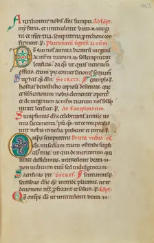 Decorated Initial D; Decorated Initial O; Stammheim Missal, probably 1170s. Creator: Unknown