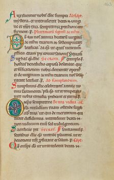 Decorated Initial D; Decorated Initial O; Stammheim Missal, probably 1170s. Creator: Unknown