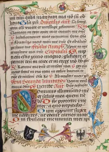 Decorated Initial D; Diurnal, about 1485. Creator: Unknown