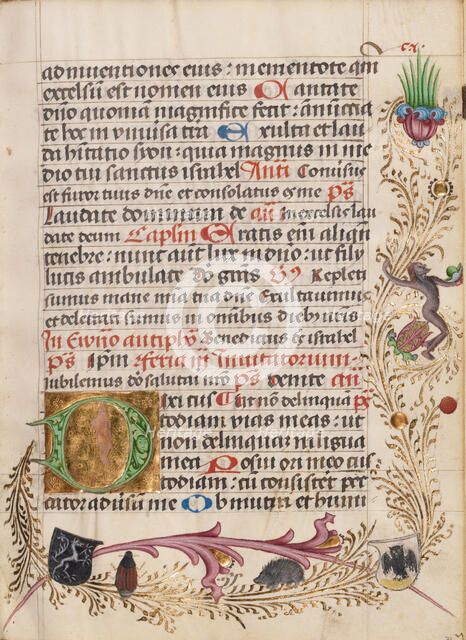 Decorated Initial D; Diurnal, about 1485. Creator: Unknown.