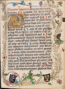 Decorated Initial D; Diurnal, about 1485. Creator: Unknown