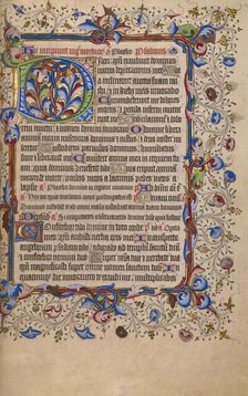 Decorated Initial D; Psalter, 1420-1430. Creator: Unknown