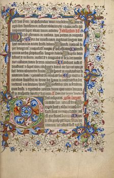 Decorated Initial D; Psalter, 1420-1430. Creator: Unknown