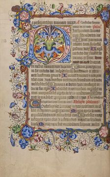 Decorated Initial D; Psalter, 1420-1430. Creator: Unknown