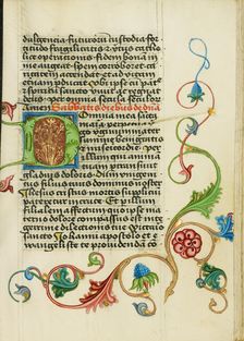 Decorated Initial D; Prayer Book, about 1470-1480. Creator: Workshop of Valentine Noh