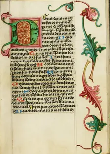 Decorated Initial D; Prayer Book, about 1470-1480. Creator: Workshop of Valentine Noh