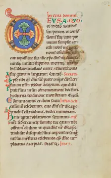 Decorated Initial D; Stammheim Missal, probably 1170s. Creator: Unknown