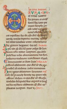 Decorated Initial D; Stammheim Missal, probably 1170s. Creator: Unknown