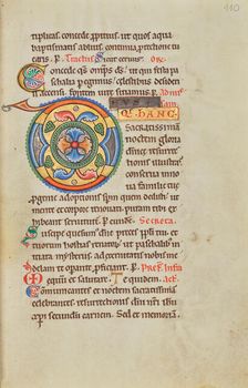 Decorated Initial D; Stammheim Missal, probably 1170s. Creator: Unknown