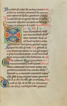 Decorated Initial D; Stammheim Missal, probably 1170s. Creator: Unknown