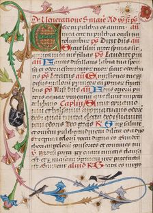 Decorated Initial E; Diurnal, about 1485. Creator: Unknown
